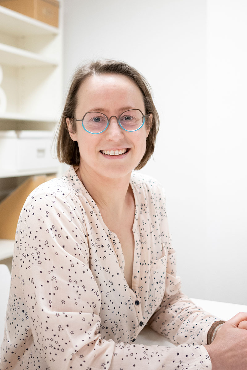 Natalie Christiaensen aan tafel in de praktijk